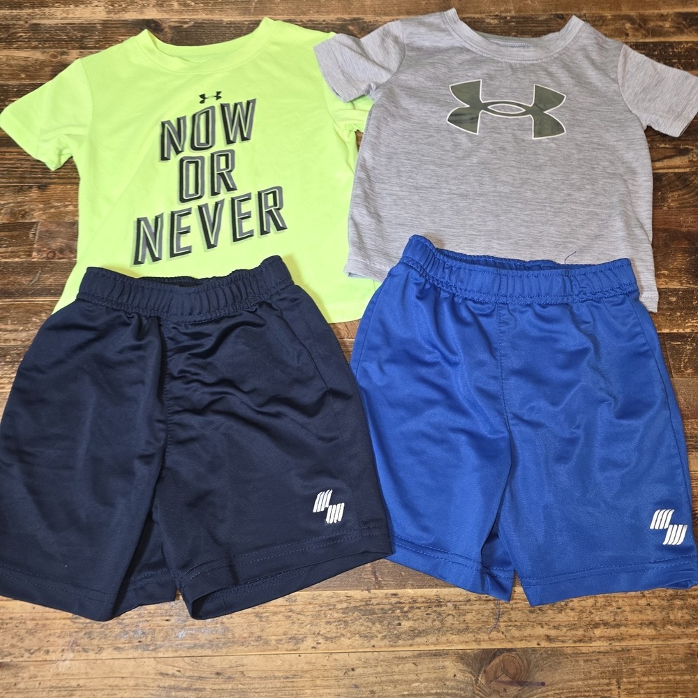 Underarmour Sport Toddler Boys 2T Lot Of 4 Athletic Sporty School Play Clothes
